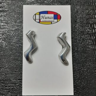 Brinco zig zag pequeno de alumínio